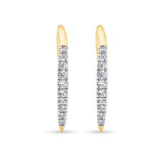 Nipura 925 sterling silver Elegant CZ Hoop Earrings