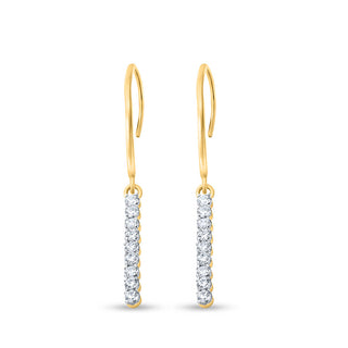 Nipura 925 Graceful CZ Drop Earrings in Sterling Silver