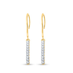 Graceful CZ 925 Sterling Silver Drop Earrings