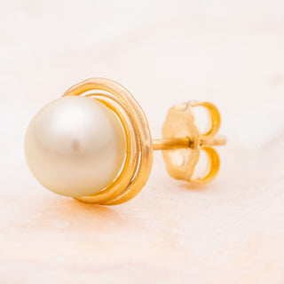 Nipura 925 Sterling Silver Pearl Stud Earrings – Elegant Jewelry for Women, Perfect for Any Occasion.