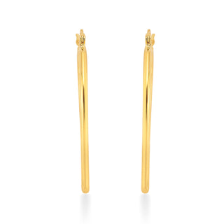 Nipura 925 Sterling Silver Golden Radial Elegance Hoop Earrings