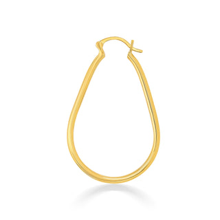 Nipura 925 Sterling Silver Golden Radial Arc Hoop Earrings
