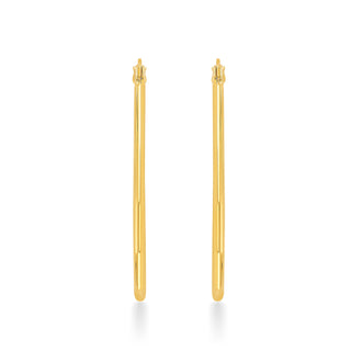 Nipura 925 Sterling Silver Golden Radial Arc Hoop Earrings