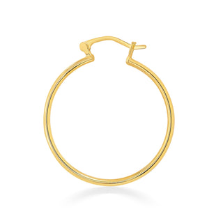 Nipura 925 Sterling Silver Golden Luminous Hoop Earrings- Small