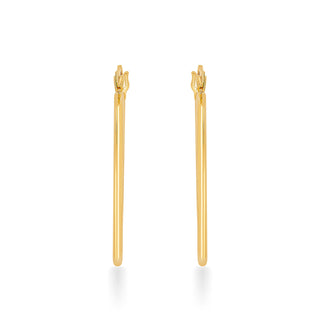 Nipura 925 Sterling Silver Golden Luminous Hoop Earrings- Small