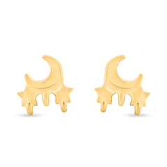 Twinkling Dreams 925 Sterling Silver Gold-Plated Kids Earrings