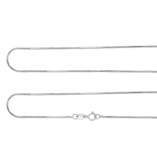 Nipura 925 Sterling Silver Twisted Snake Chain