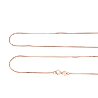 Nipura 925 Sterling Silver Snake Chain - Rosegold