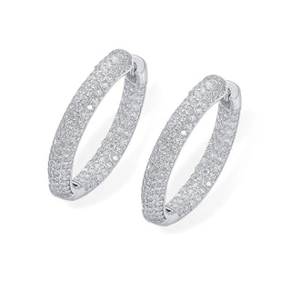 Nipura Sterling Silver Inside Out Nuovo Hoops
