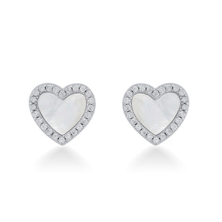 Nipura Sterling Silver Heart of Pearl Pendant-set(without chain)
