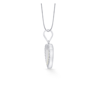 Nipura Sterling Silver Heart of Pearl Pendant-set(without chain)