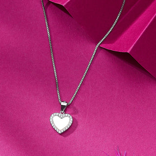 Nipura Sterling Silver Heart of Pearl Pendant-set(without chain)