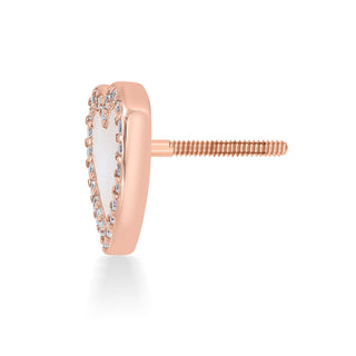 Nipura Rosegold Sterling Silver Heart of Pearl Pendant-set(without chain)
