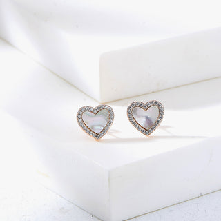 Nipura Rosegold Sterling Silver Heart of Pearl Pendant-set(without chain)