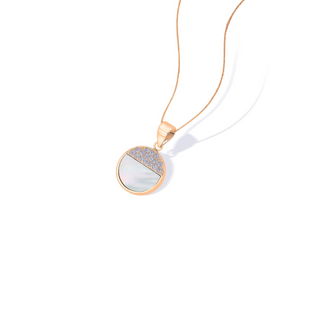 Nipura Rosegold Sterling Silver Over the Moon Pendant-set(without chain)