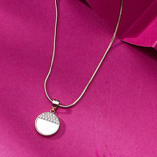 Nipura Rosegold Sterling Silver Over the Moon Pendant-set(without chain)