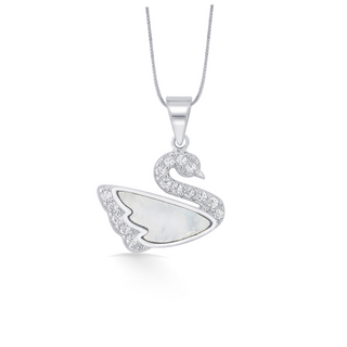 Nipura Sterling Silver Dance of Swan Pendant-set(without chain)