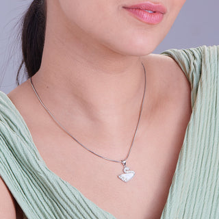 Nipura Sterling Silver Dance of Swan Pendant-set(without chain)