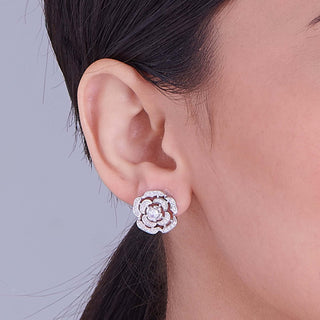Nipura Sterling Silver Rose Pendant-set(without chain)