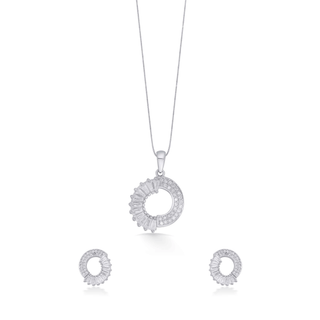 Nipura Sterling Silver Through the Shadow Pendant Set(without chain)