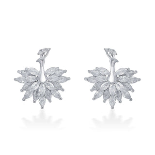 Grace of Peacock 925 Sterling Silver Pendant Set