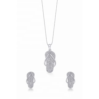 Nipura Sterling Silver Tropical Vacation Pendant-set(without chain)