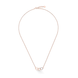 Nipura Rosegold Sterling Silver Bound with Sparkle Necklace