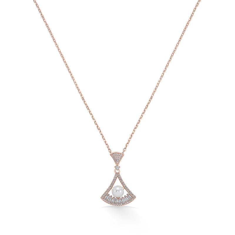 Nipura Rosegold Sterling Silver At the Shore Necklace(with chain)