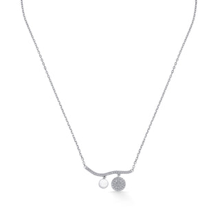 Nipura Sterling Silver Sun and Moon Necklace