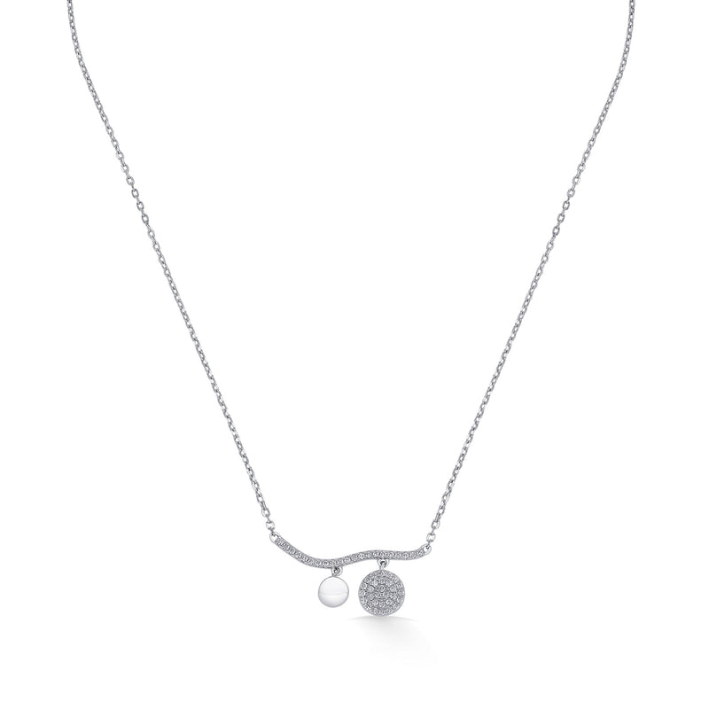 Nipura Sterling Silver Sun and Moon Necklace