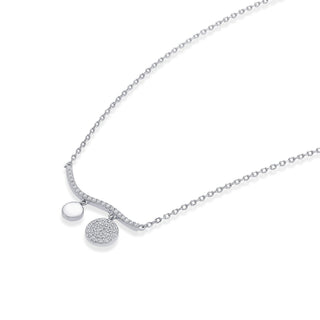 Nipura Sterling Silver Sun and Moon Necklace