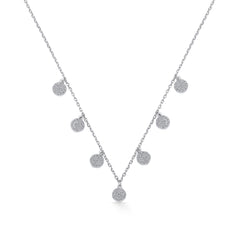 Nipura Sterling Silver Seven Charms Necklace