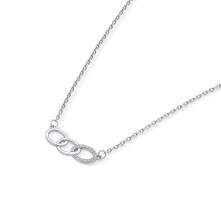 Nipura Sterling Silver Bound with Sparkle Necklace