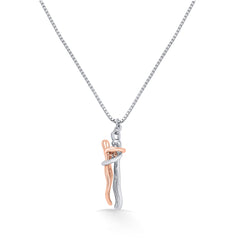 Rosegold 925 Sterling Silver I Found You Necklace(with chain)