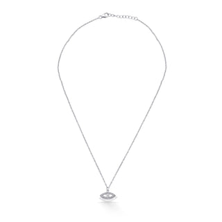 Nipura 925 Sterling Silver Zircon Eye Necklace