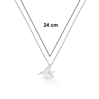 Nipura 925 Sterling Silver Hummingbird Necklace(with chain)