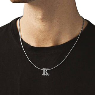 Nipura 925 Sterling Silver Initial-K Pendant without Chain