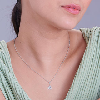 Nipura 925 Sterling Silver Pear Zircon Classic Pendant(without chain)