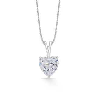 Nipura 925 Sterling Silver Heart Zircon Classic Pendant without Chain