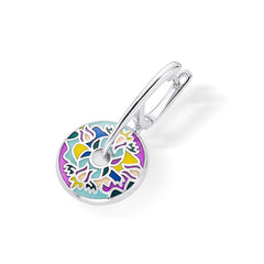 Nipura 925 Sterling Silver Floral Burst Enamel Pendant(without chain)
