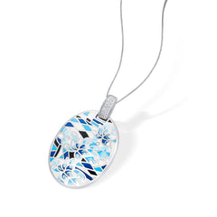 Blue Enamel Belle Etoile Migration 925 Sterling Silver Pendant(without chain)
