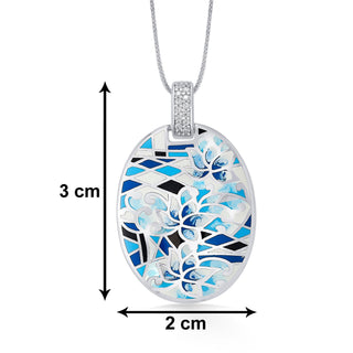 Nipura 925 Sterling Silver Blue Enamel Belle Etoile Migration Pendant(without chain)