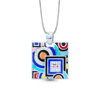 Nipura 925 Sterling Silver Infinity Puzzle Enamel Pendant(without chain)