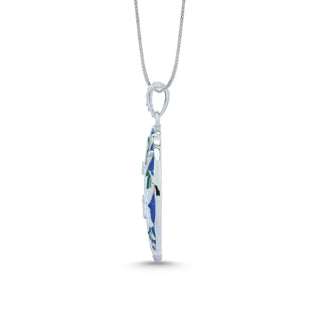 Nipura 925 Sterling Silver Casablanca Enamel Pendant(without chain)