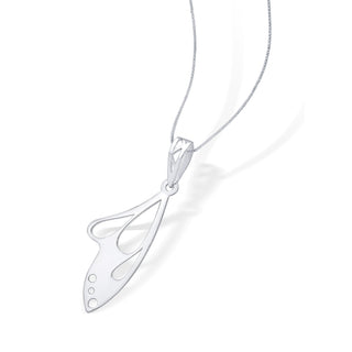 Nipura 925 Sterling Silver Fairy Wing Laser-cut Pendant(without chain)