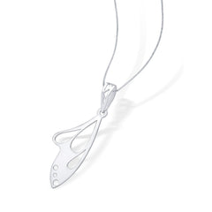 Fairy Wing Laser-cut 925 Sterling Silver Pendant(without chain)