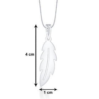 Nipura 925 Sterling Silver Beachy Leaf Laser-cut Pendant(without chain)