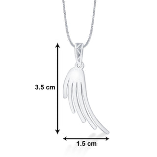 Nipura 925 Sterling Silver Wing Laser-cut Pendant(without chain)