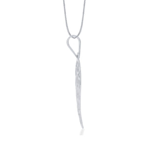 Nipura 925 Sterling Silver Angel Wing Laser-cut Pendant(without chain)