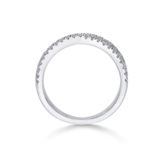 Nipura 925 Sterling Silver Crisscross Cuff Ring